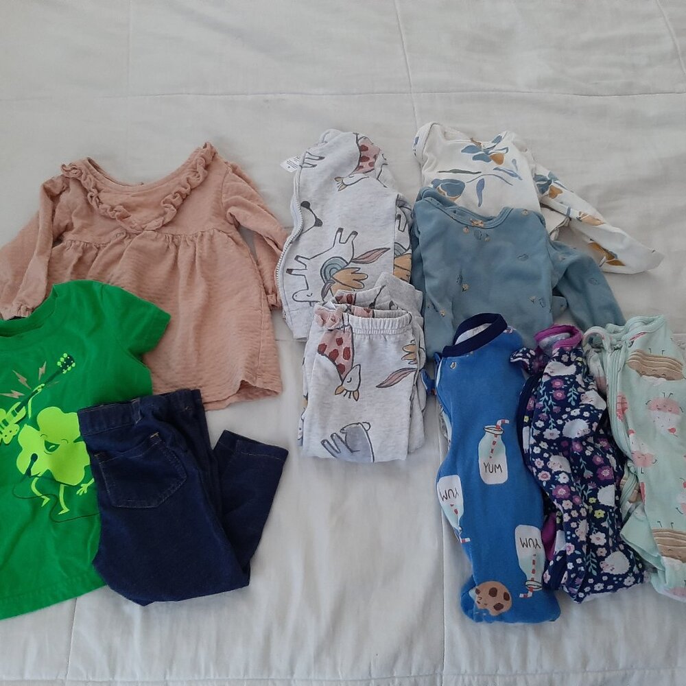 Baby girl 12mo clothes bundle